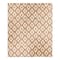 Terracotta Brush Diamonds 50" x 60" Sherpa Fleece Blanket